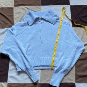 Light Blue Collared Top